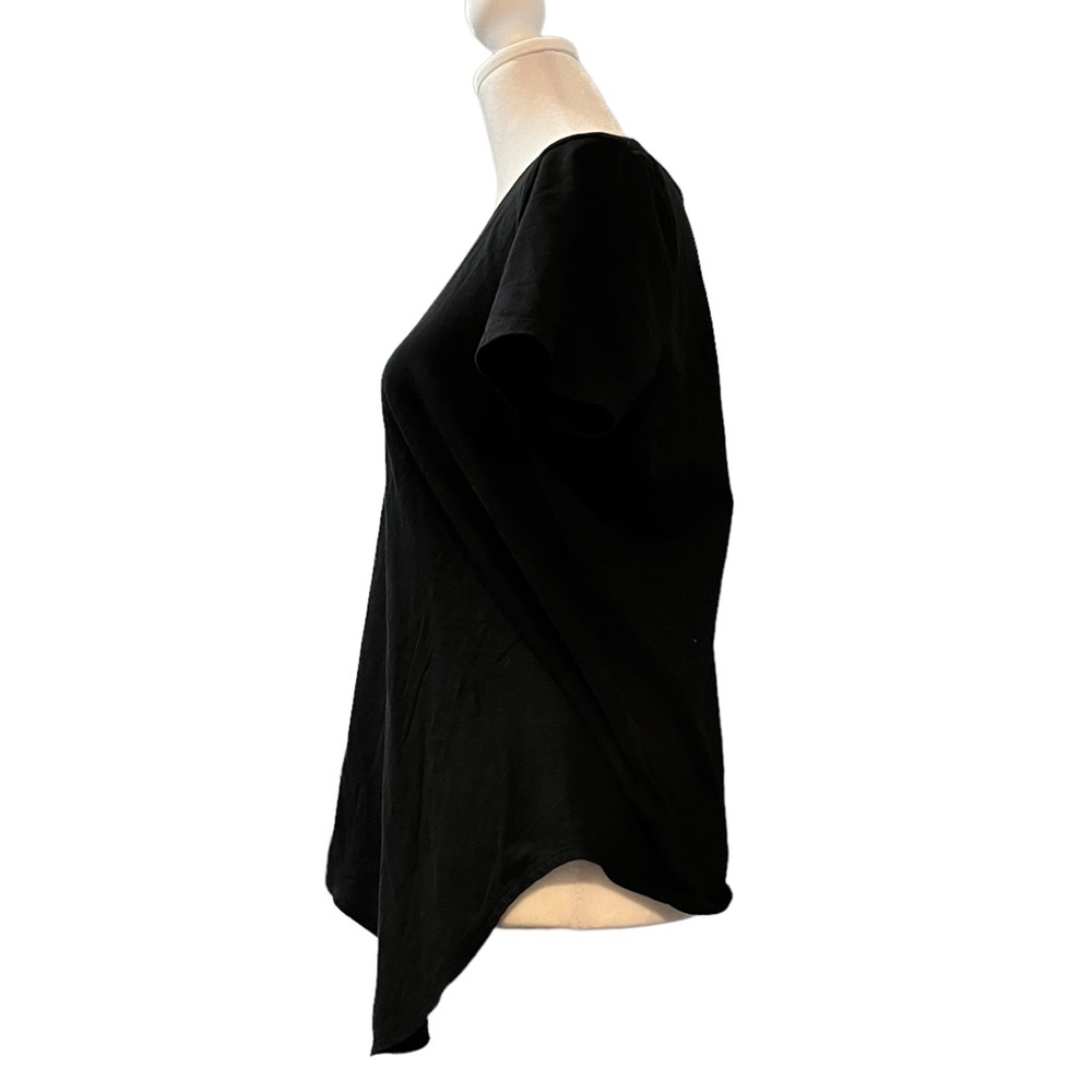 Madewell Tie Front Short Sleeve Cotton Top - Picture 5 of 9